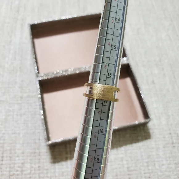 Purple Turquoise and Gold Plated Sterling Ring - Picture 8 of 8